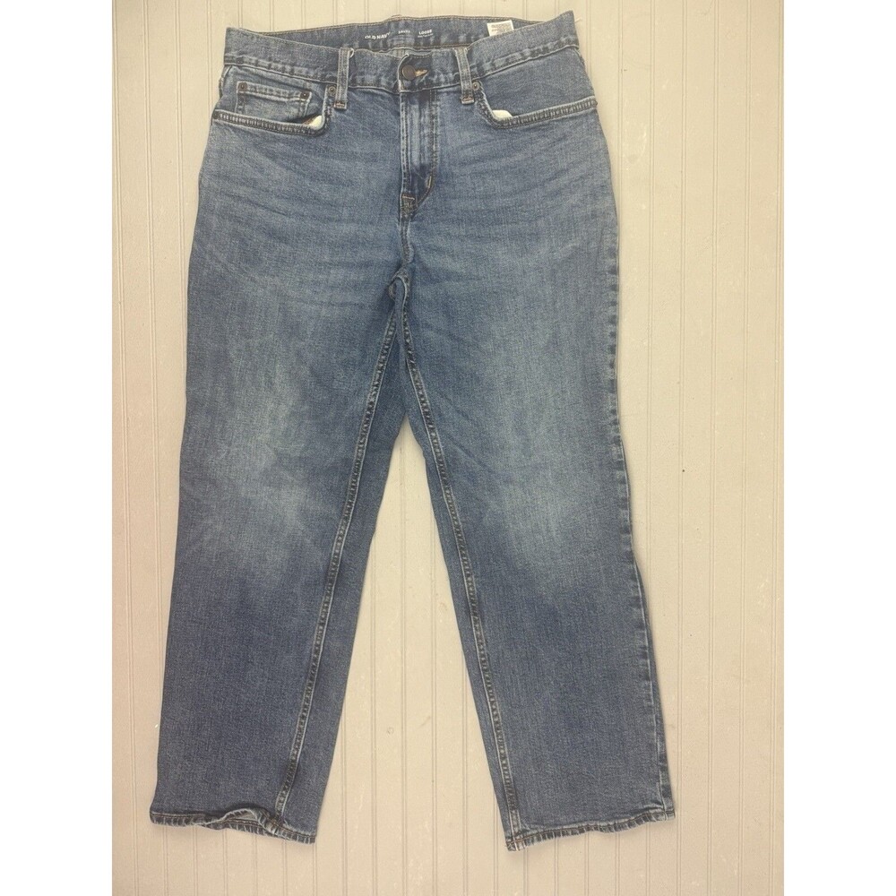 Old Navy Loose Size 34x32 Mens Jeans (Actual Inseam 28.5) Built In Flex Stretch